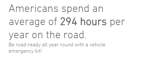 Americans spend an average of 294 hours per year on the road